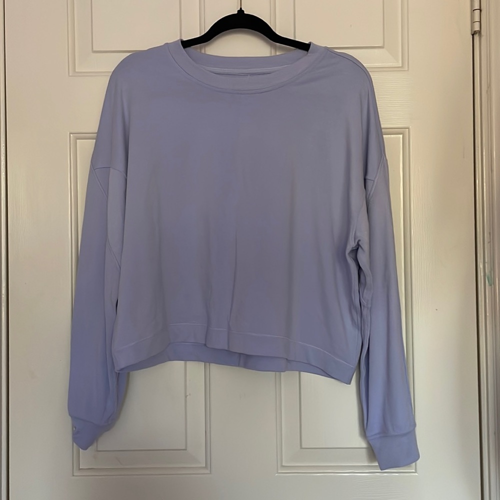 Long sleeve modal fleece shirt